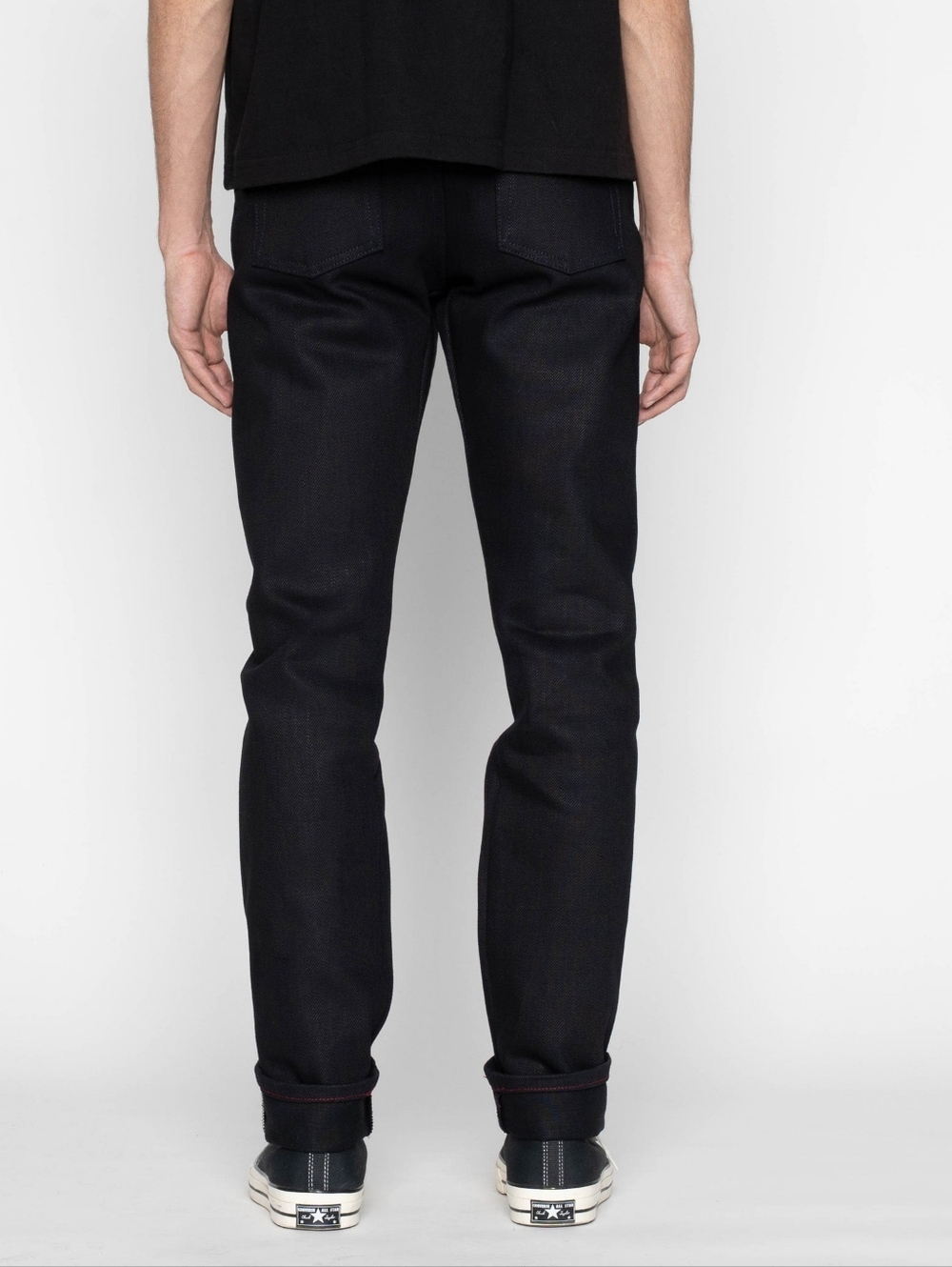 Naked & Famous Blood Brothers Selvedge - Weird Guy Indigo x Black x RED CORE - Picture 5 of 8